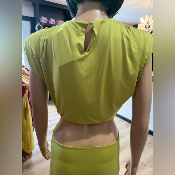 Lovers and Friends Encore Dress in Chartreuse Green - Picture 5 of 7